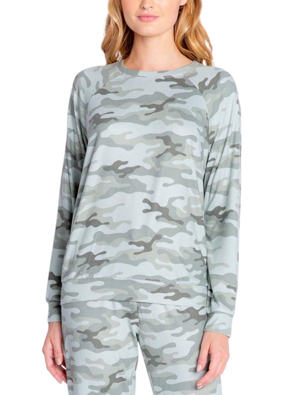 Insomniax Womens Printed Long Sleeve Pajama Top Only,1-Piece